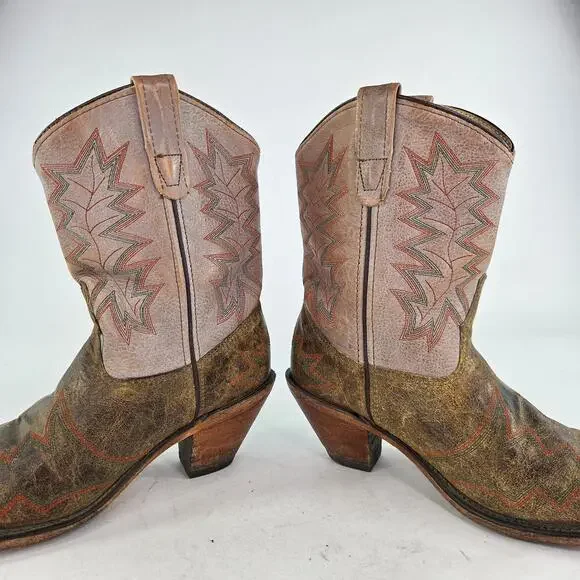 Double-H Womens DH5209 Two Tone Leather Boot US 9.5 M Short Western Cowgirl Boot - Picture 10 of 10